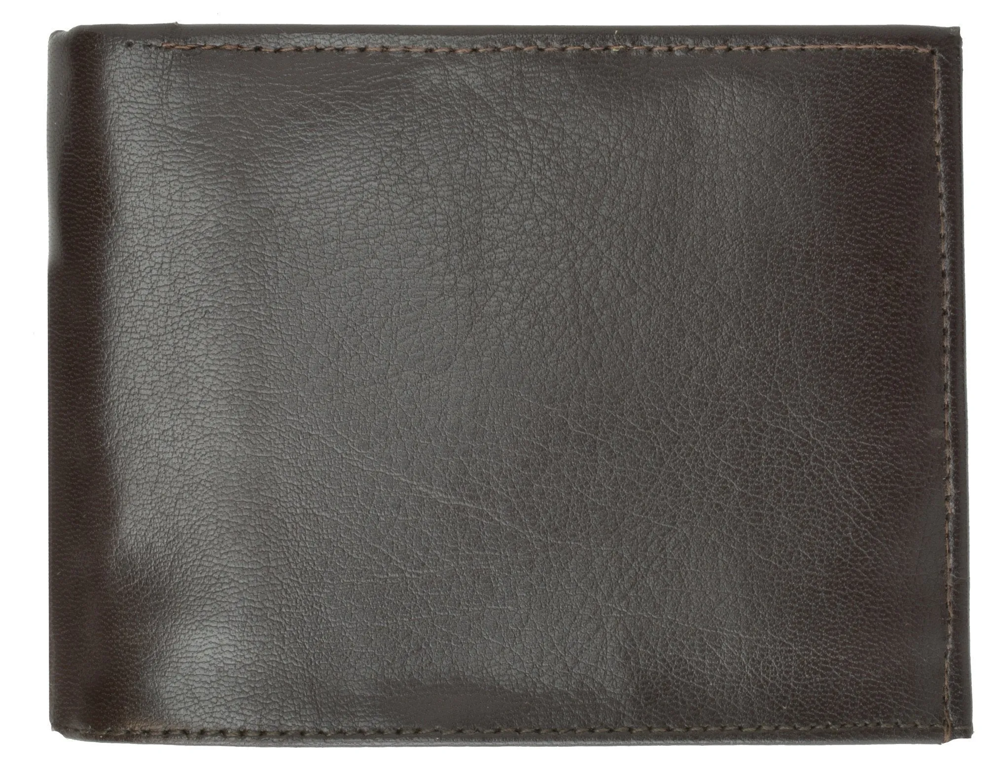 Leather Bi-Fold Wallet -Black