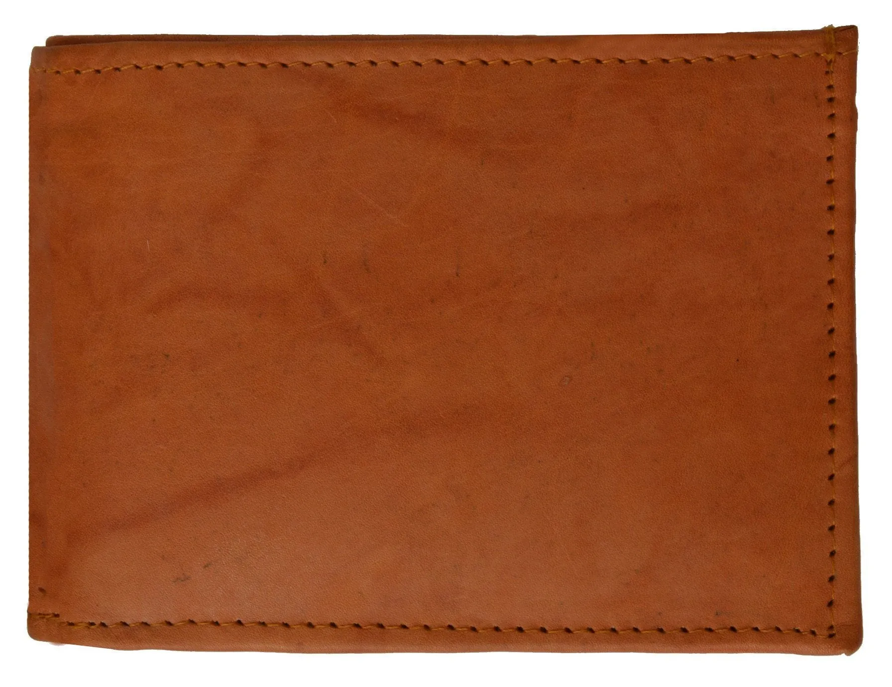 Leather Bi-Fold Wallet -Black
