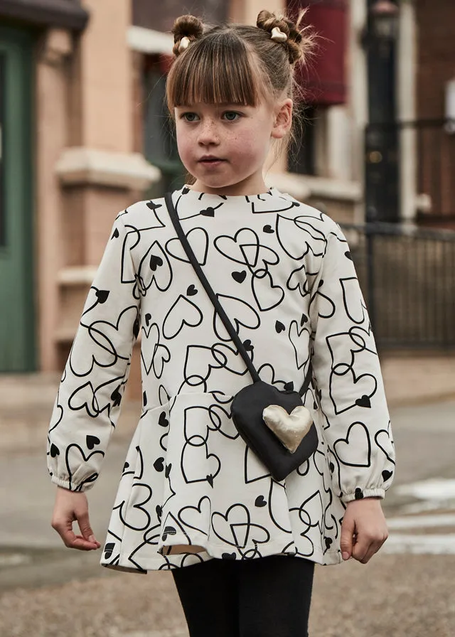 Mayoral 4931 011 - Natural Dress with Handbag